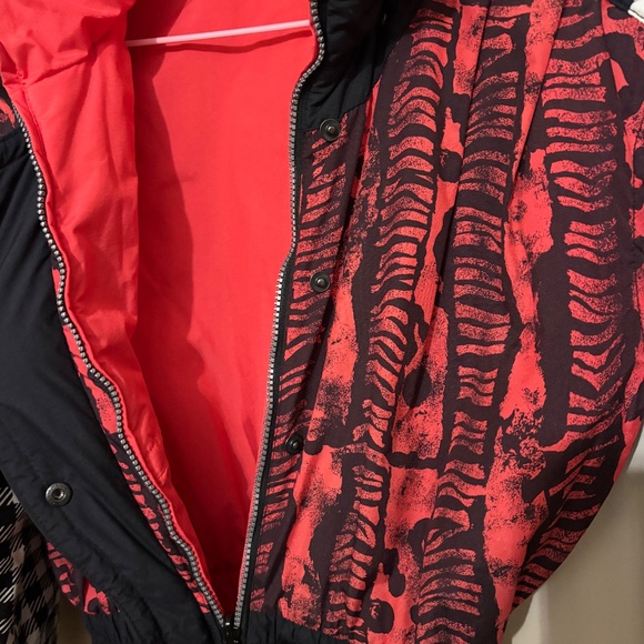 Obermeyer Reversible One Piece Ski Snow Suit Red White Black Womens US Size 6 - Picture 3 of 5